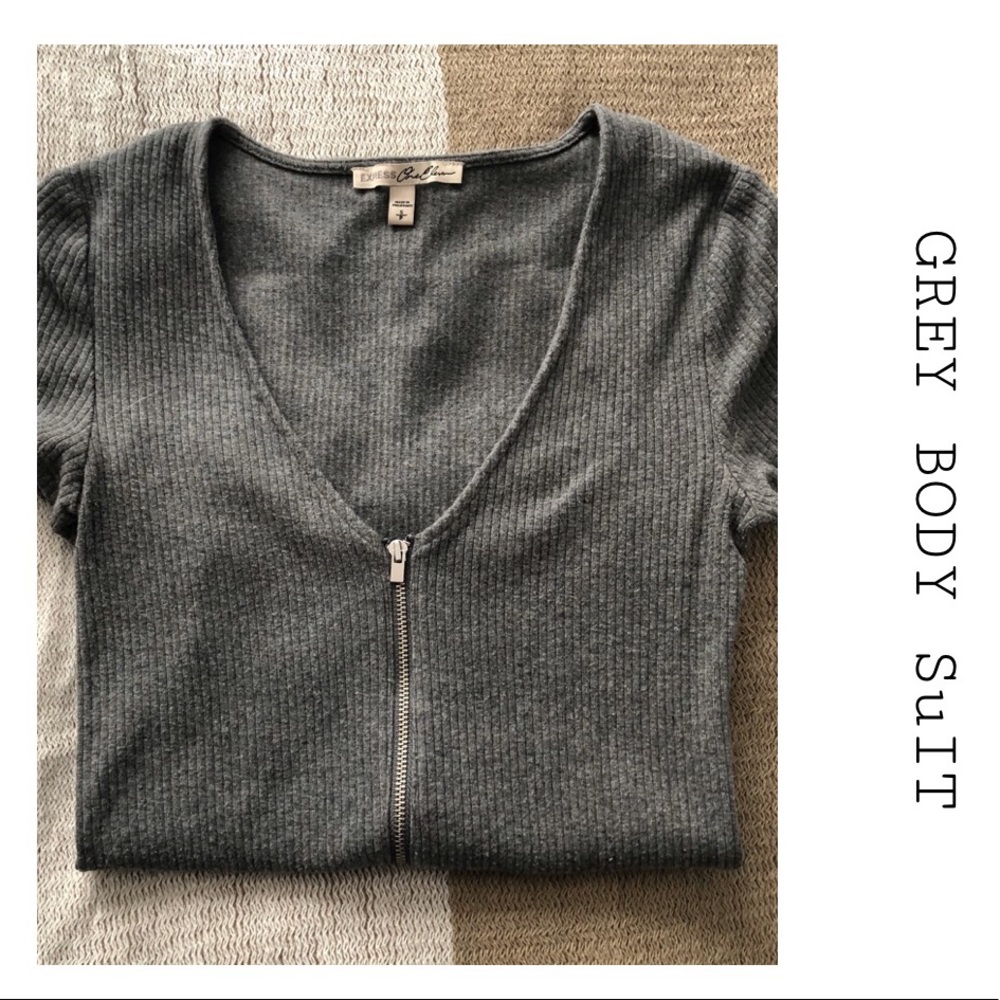 ‼️SOLD‼️ Grey Bodysuit
